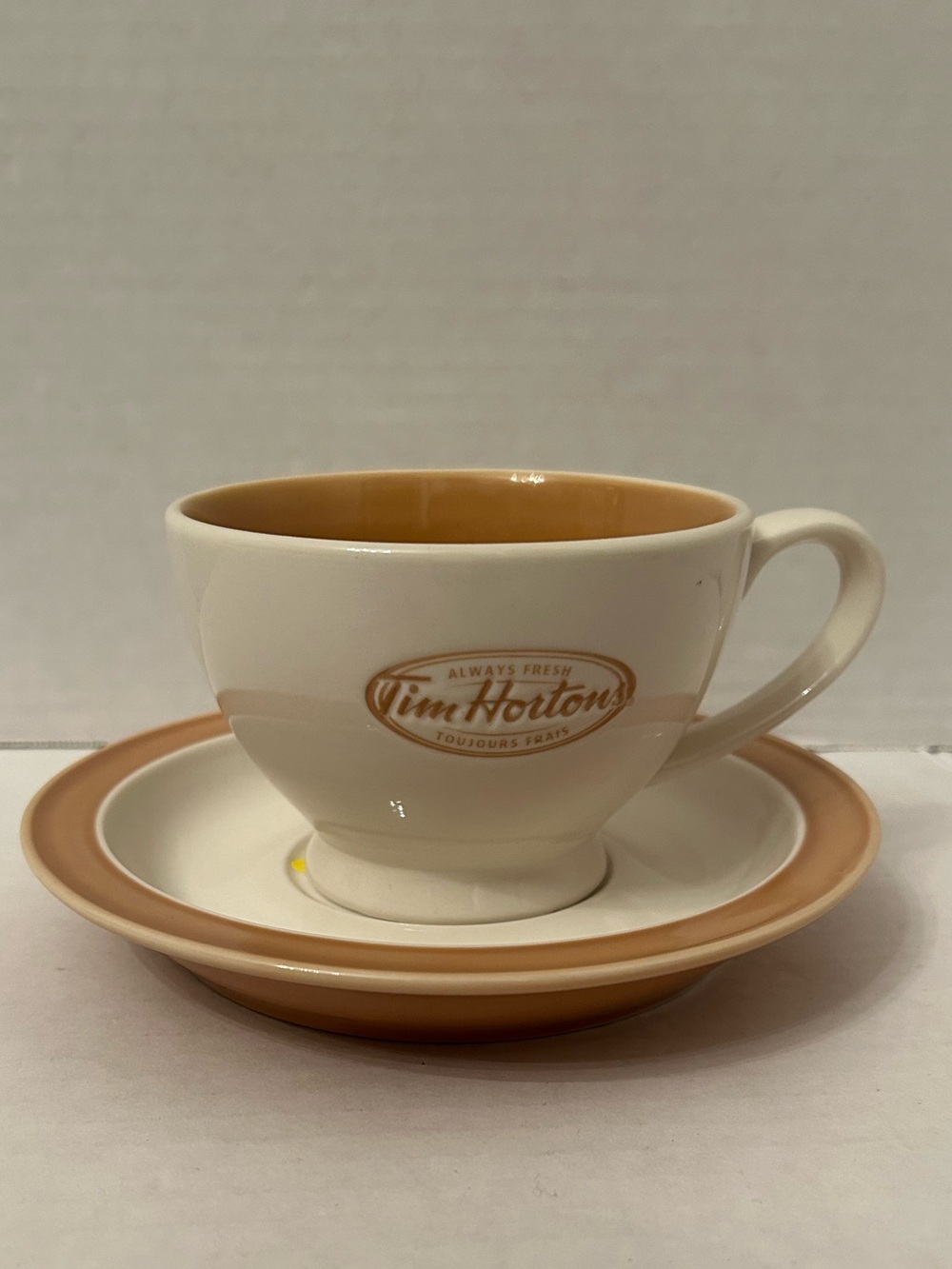 Tim Horton's Tea Cup &
Saucer Beige